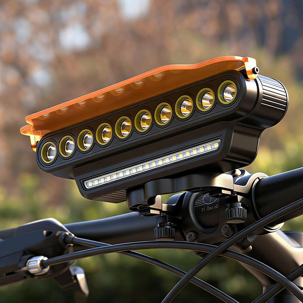 4000mAh Waterproof USB Rechargeable Bike Headlight with Remote Control