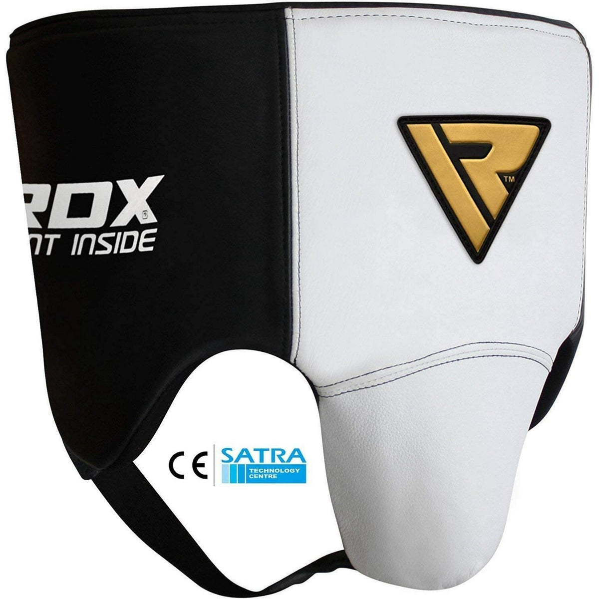 Leather MMA Groin Guard with Shock Absorption and Easy On/Off Closure