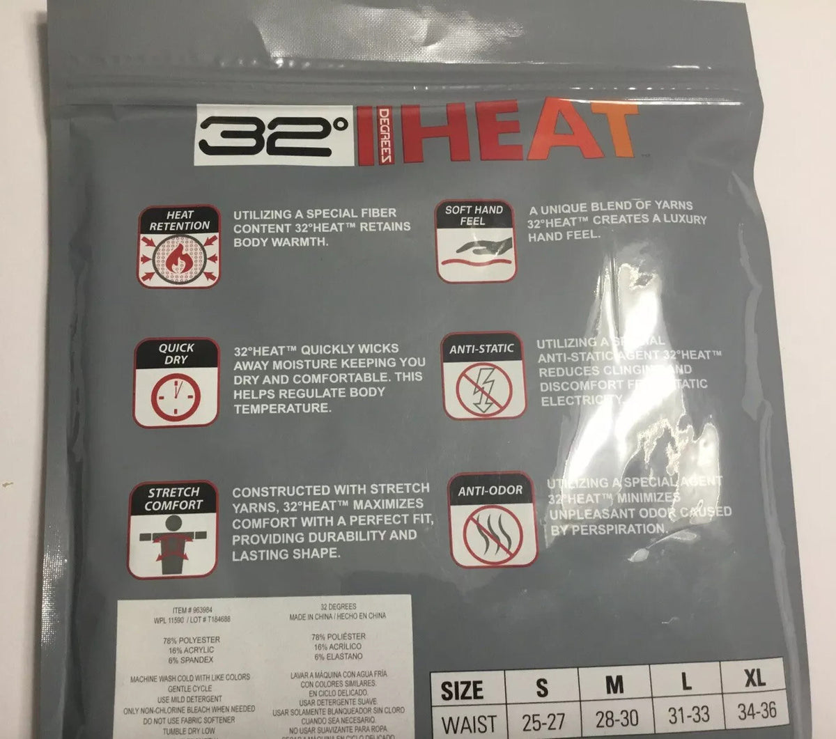 Women’s 2-Pack Thermal Base Layer Pants - Black, Size XL
