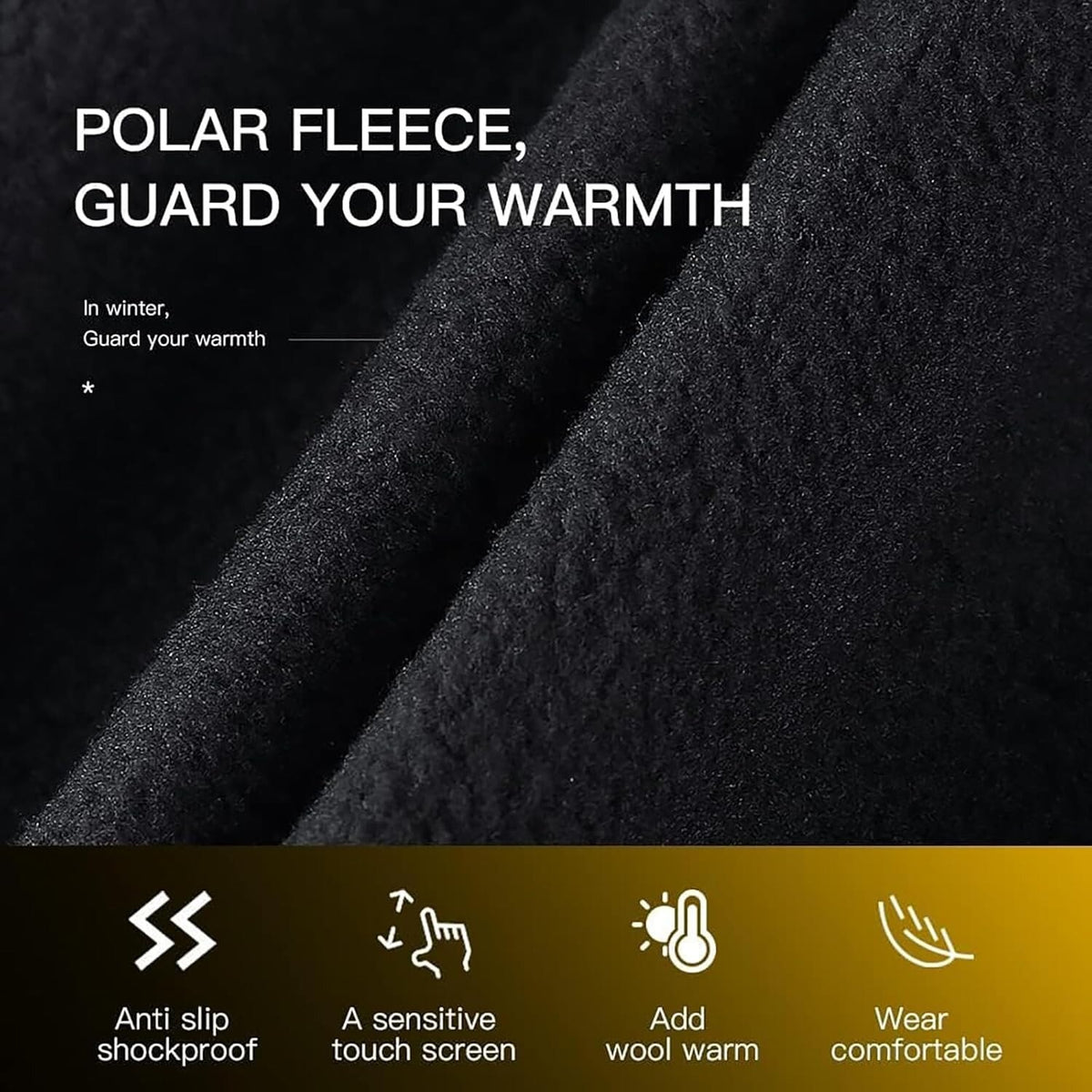 Winter Cycling Gloves Waterproof Touchscreen Thermal Gloves for Cold Weather