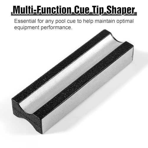 Pool Cue Tip Shaper - Stainless Steel Billiards Tool for Tip Maintenance