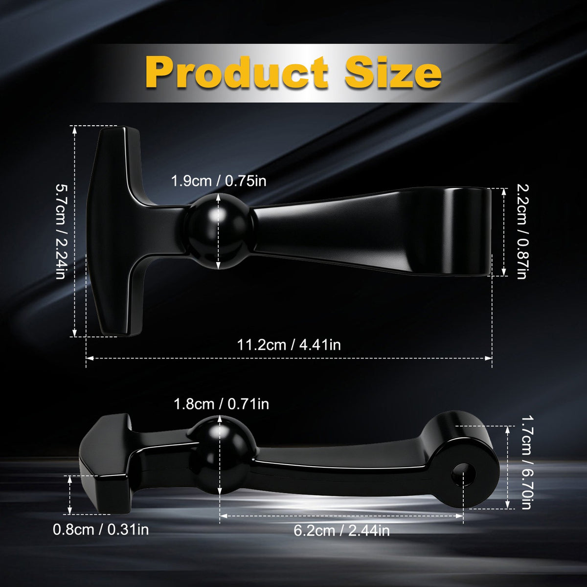 Black Cooler Lid Latches Handle Grips for Yeti RTIC - High Quality Replacement