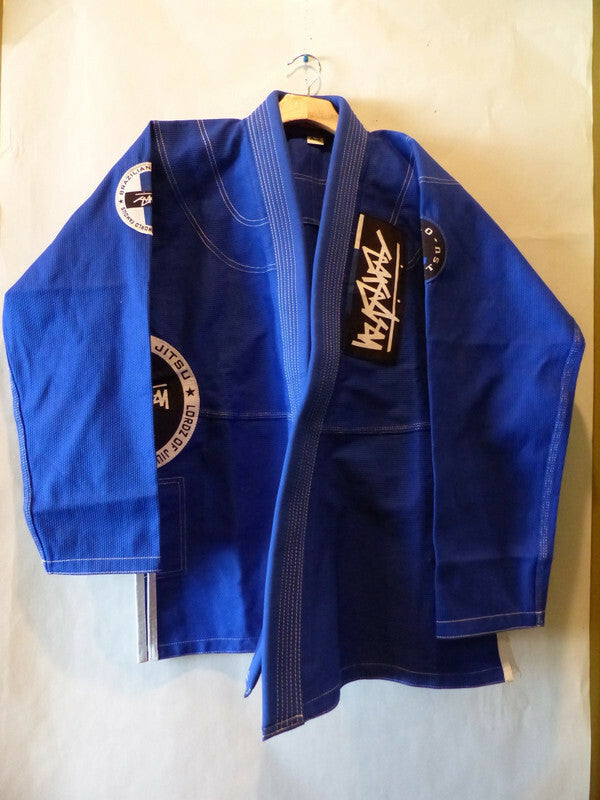 Unisex Brazilian Jiu Jitsu Two-Piece Gi Set Navy Blue Large
