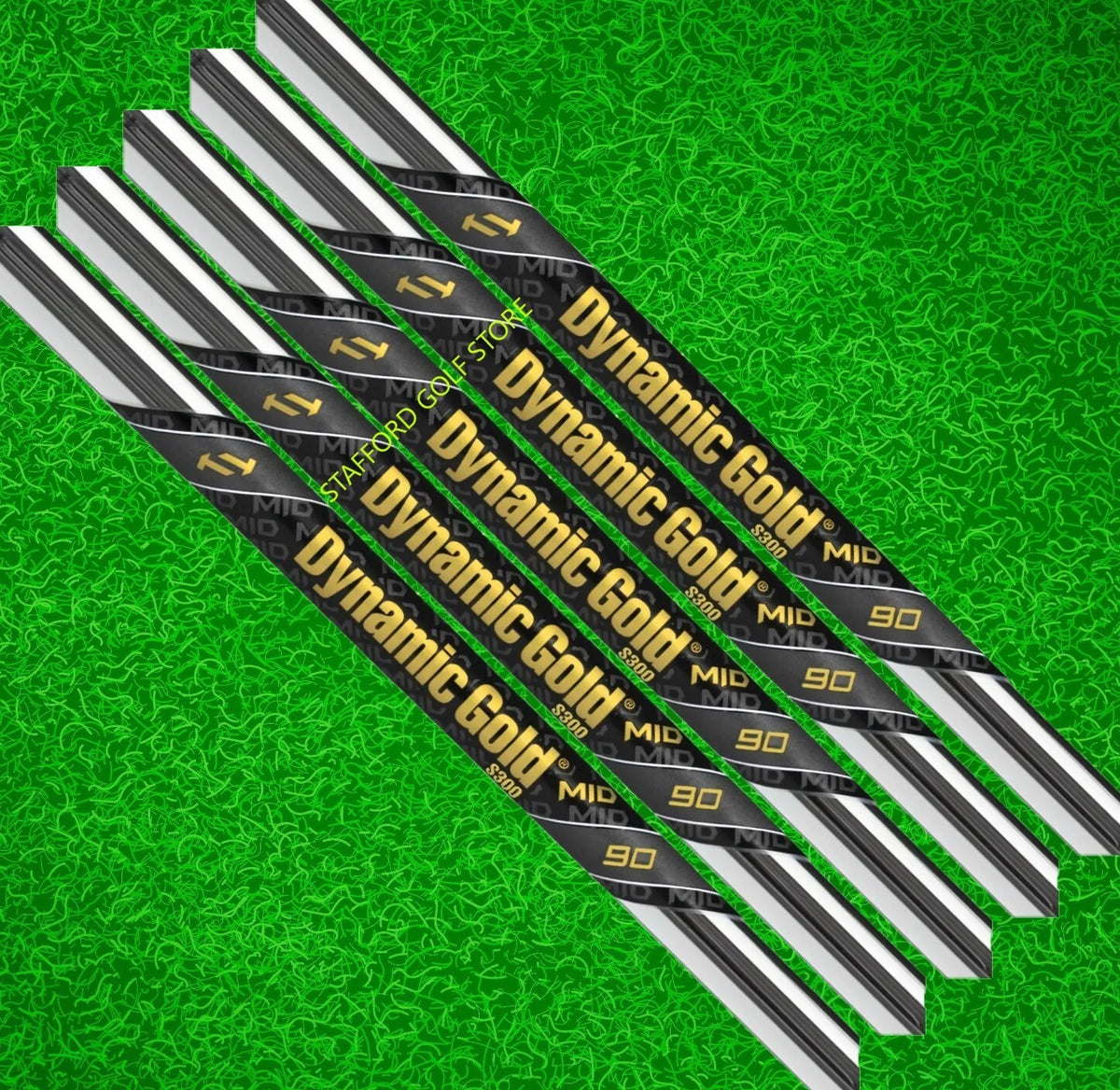 Steel Iron Shaft Set for Golf Clubs - Dynamic Gold 90 Mid .370