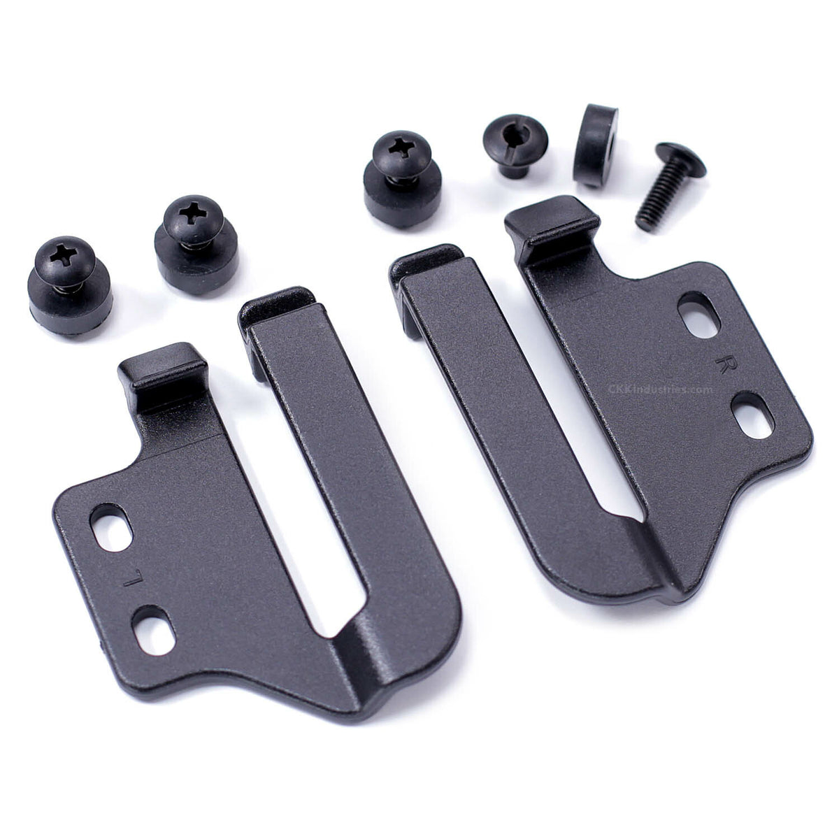 Belt Clips for Holster Making 1.50 Inch Fits Belts - Black, Hardware Included