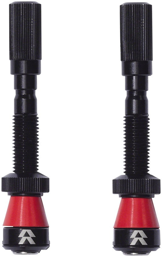 Tubeless Valve Set - 70mm Black Bike Tire Valve for Mountain & Gravel Rims