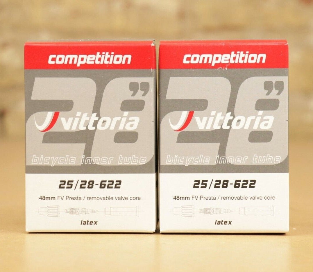 Lightweight Bicycle Latex Inner Tubes 700c - Multiple Sizes, Presta Valve 2 Pack