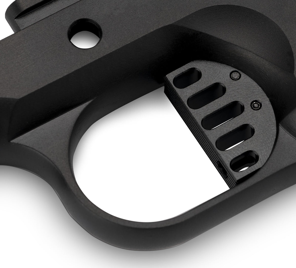 1911 Trigger Shutter Design Flat Aluminum Shoe - Black Anodized