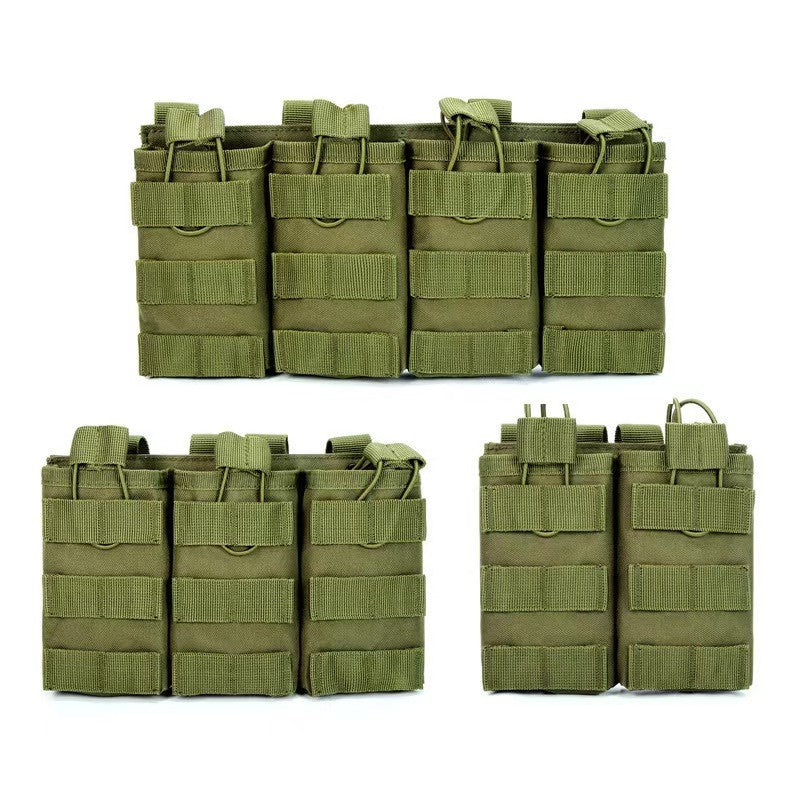 Tactical Molle Magazine Pouch - Triple Open Top Bag for 5.56/.223 Magazines