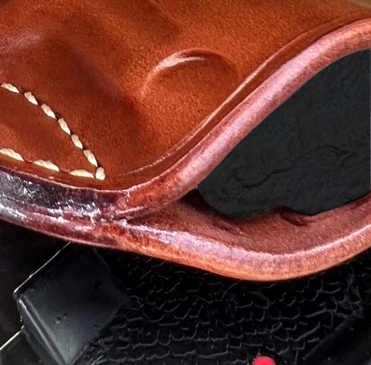Leather Paddle Holster for Kimber Micro 9mm 3.15” BBL Open Top RH