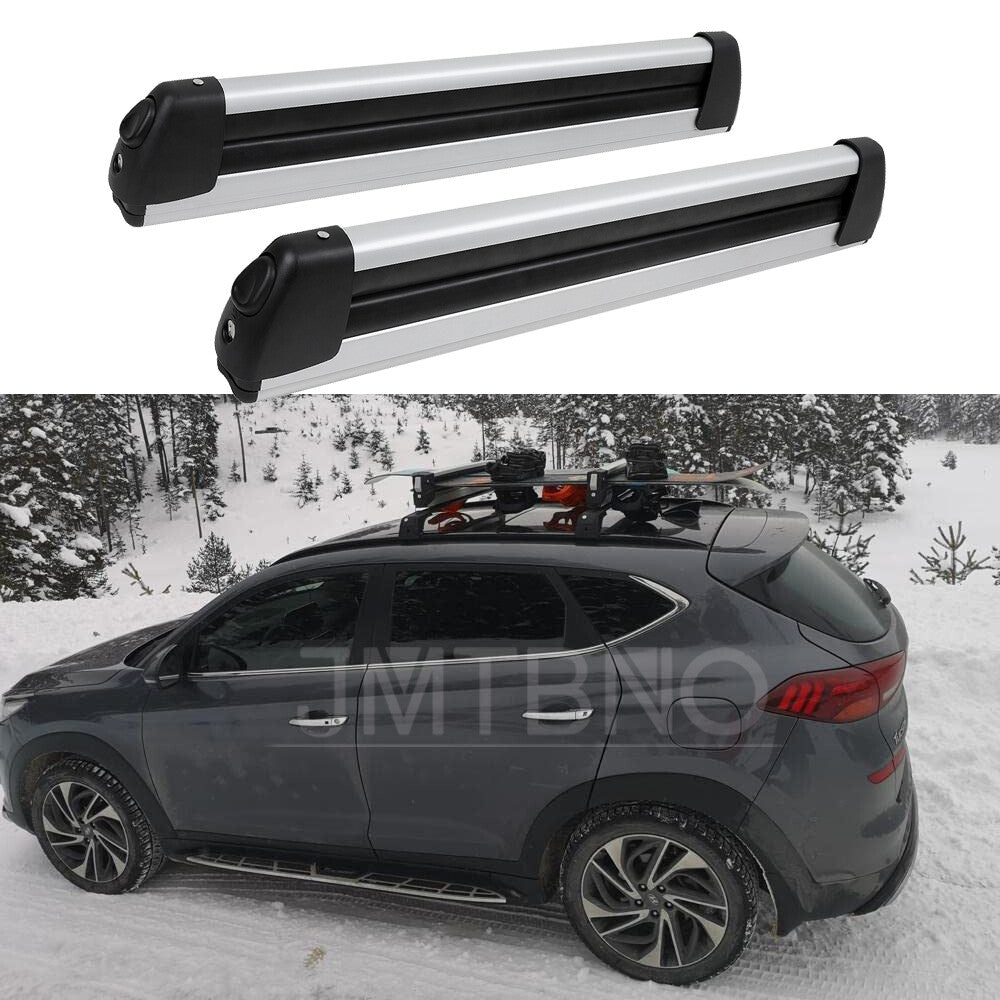 Aluminum Ski and Snowboard Roof Rack Carrier Lock for Hyundai Tucson 2005-2024