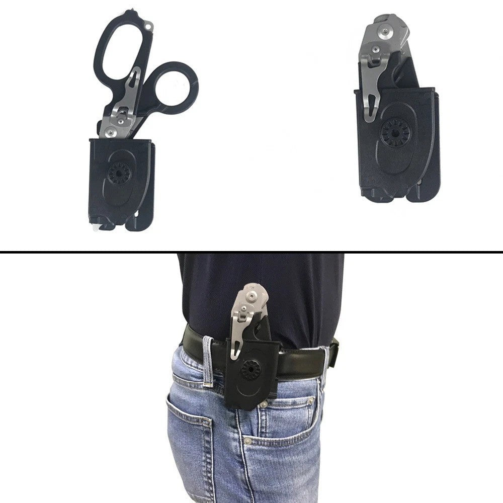 6-in-1 Foldable Trauma Shears with Holster - Emergency Medical Scissors