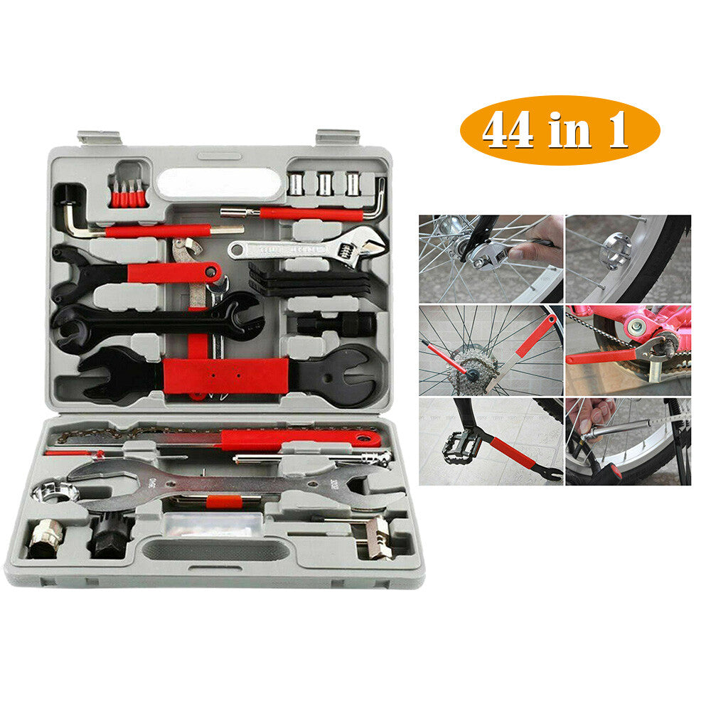 44-Piece Bicycle Repair Tool Kit | Bike Maintenance & Cycling Tools Set