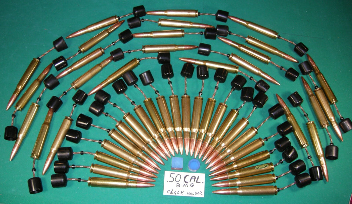 #8912-SQ Round or Hex .50 Cal BMG Pool Cue Chalk Holder for Square/Hex Chalk