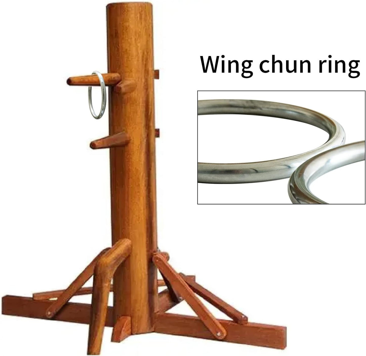 Wing Chun Stainless Steel Ring for Sticky Hand Training Martial Arts Equipment