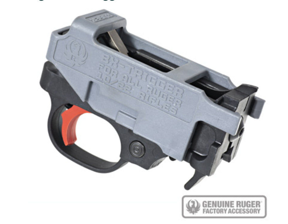 Ruger BX-Trigger Assembly for 10/22 Rifles & Pistol - Red Trigger, Drop-In