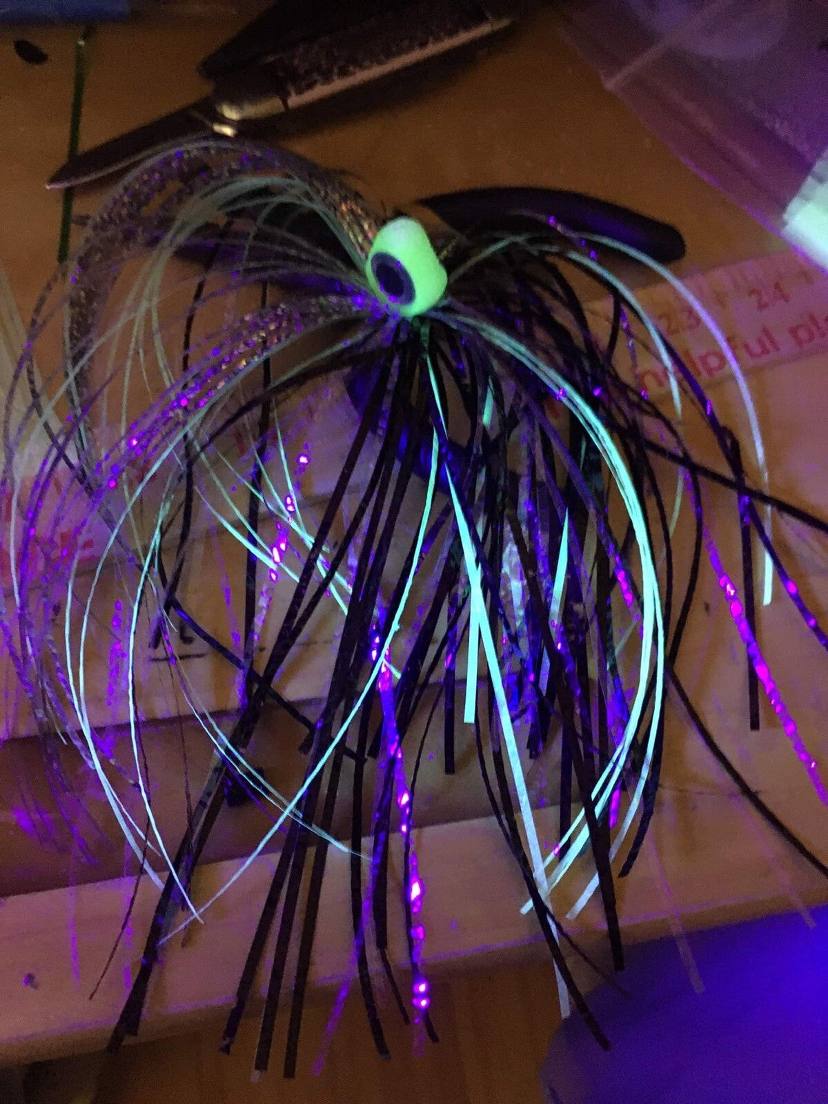 Big Eyes Salmon Trolling Flies Pack of 2 - 6 Inch Unrigged Fishing Baits