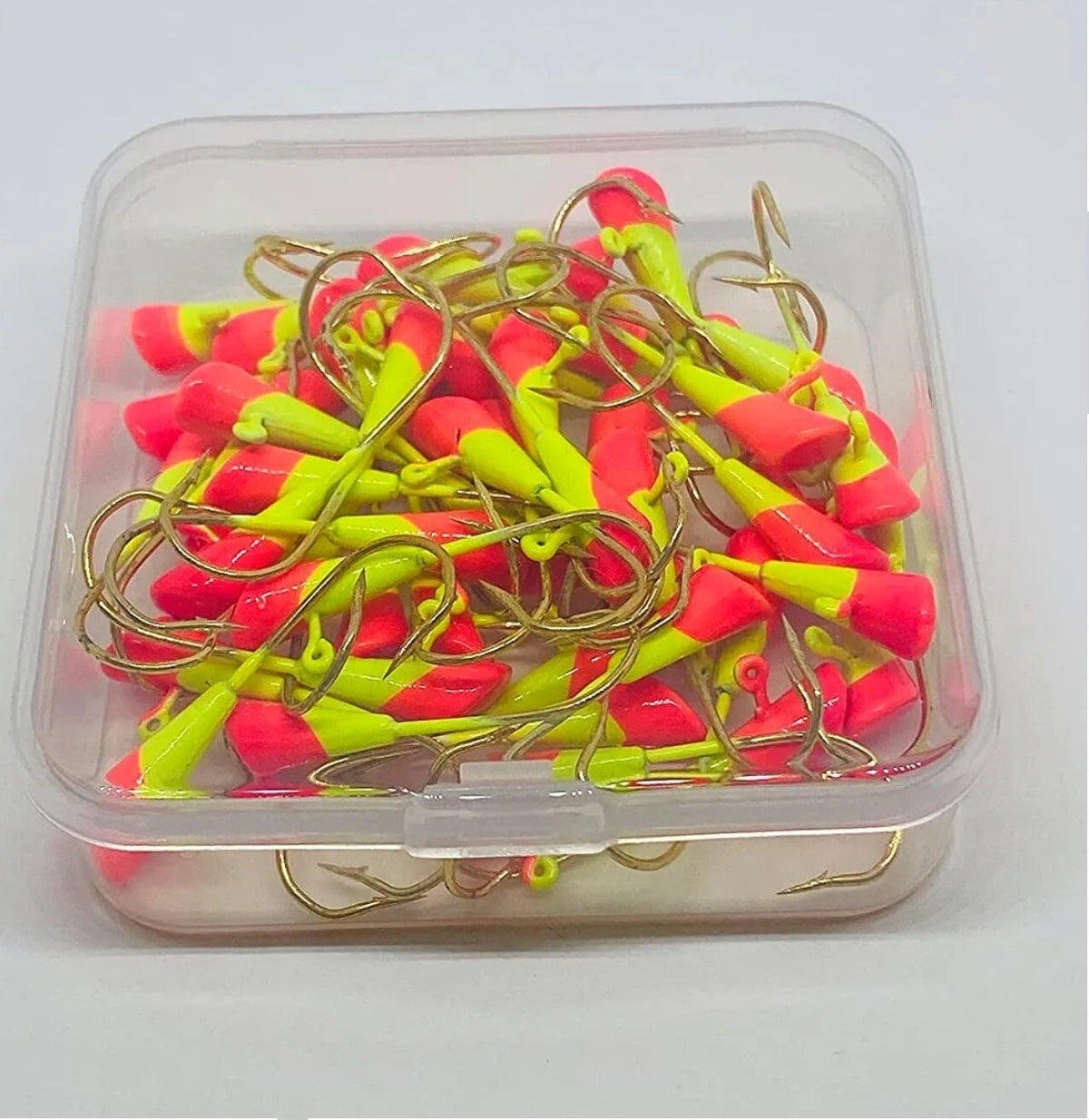 50 Fresh Painted Shad Dart Jigheads 1/16 oz Fishing Hooks Lures Bait Set