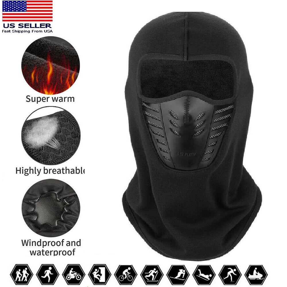 Windproof Fleece Neck Warmer Mask for Ski Snowboard Cold Weather