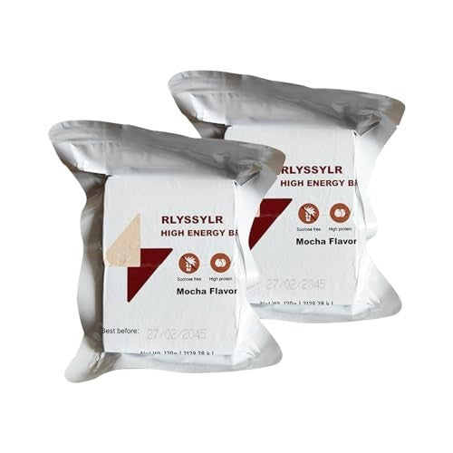 Emergency Food Ration Bars 20 Pack - Sugar-Free Survival Meal for 8 Days