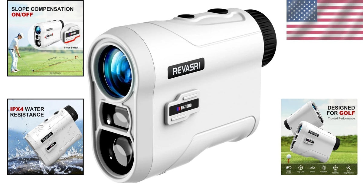 Golf Rangefinder 1000 Yards with Slope, Vibration, Rechargeable Battery