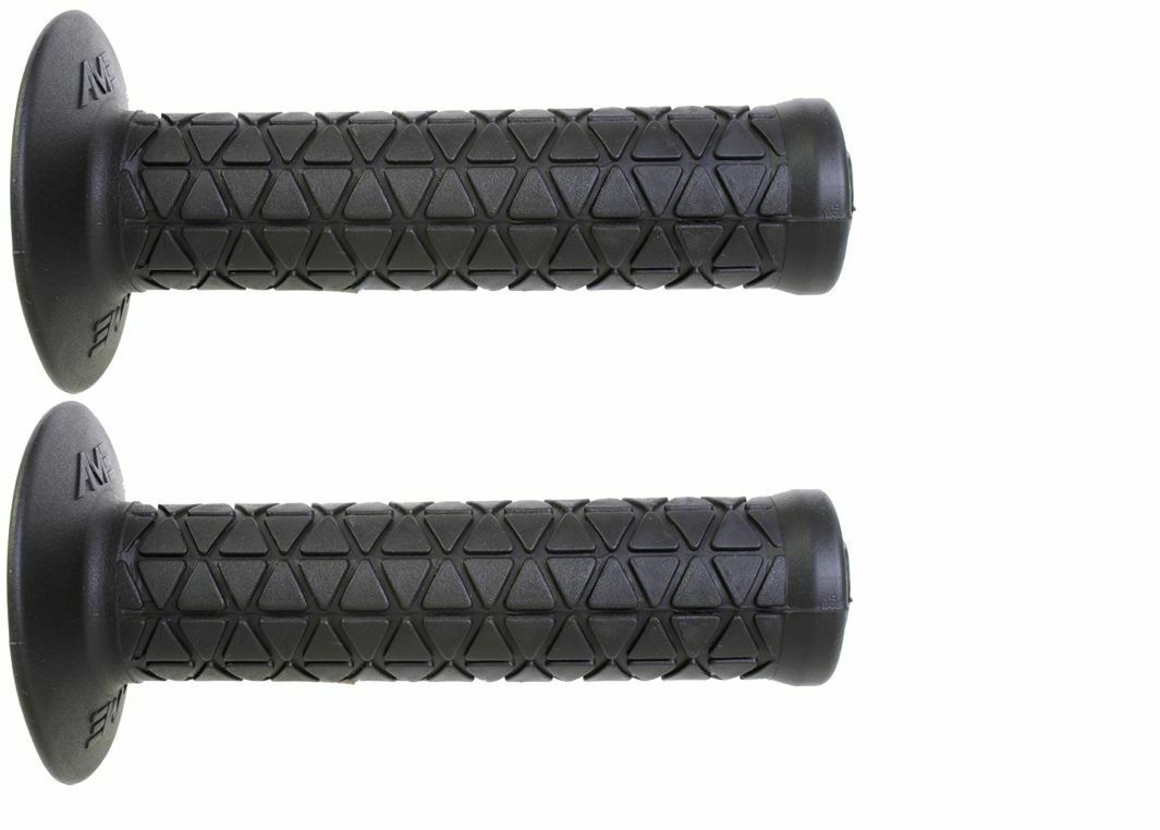 Old School BMX Bike Handlebar Grips - Tri Pattern Rubber Comfort Pair