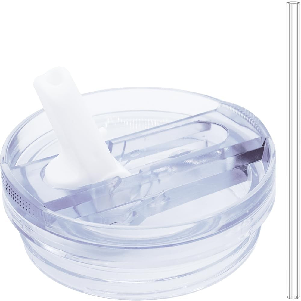 64 oz Leak Proof Flip Straw Lid for Stanley Quencher H2.0 & ProTour Tumbler