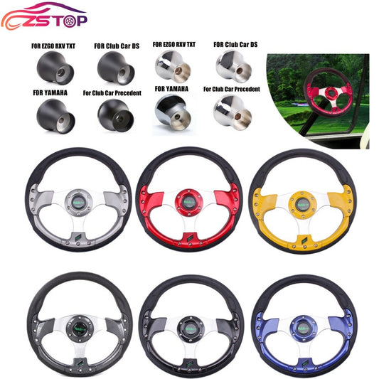 Golf Cart Steering Wheel Adapter for EZGO, Club Car, Yamaha – Multiple Colors