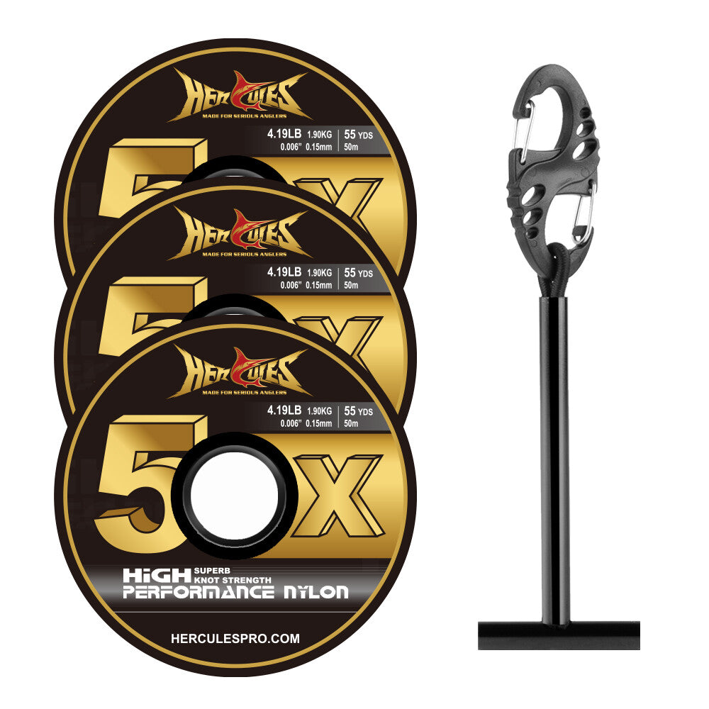 Fly Fishing Tippet Line Fluorocarbon & Nylon Spools - Multiple Sizes