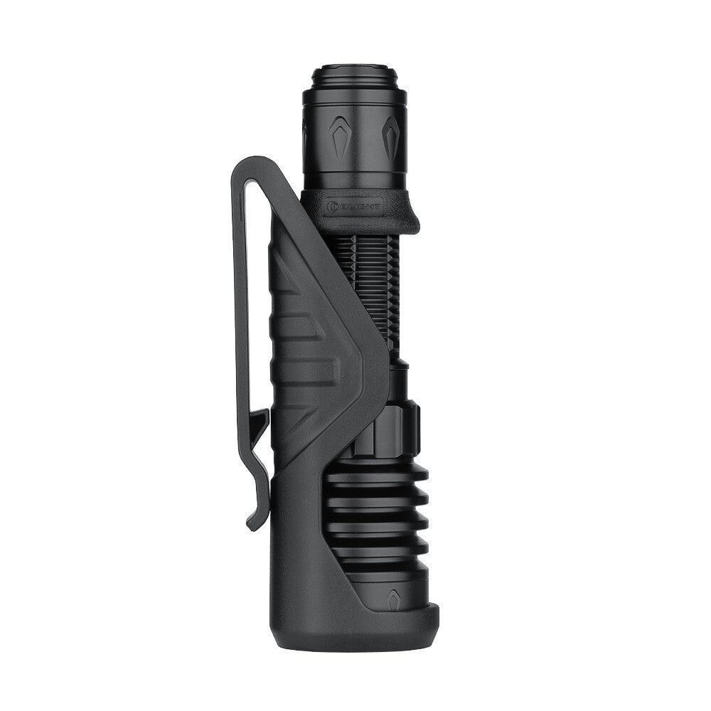 Rechargeable Tactical Flashlight with Holster - 2600 Lumens, USB-C, Black