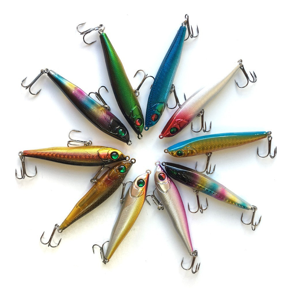 40pcs Hard Fishing Lures Set with Box - Crankbaits, Poppers, Minnows & Pencil Baits
