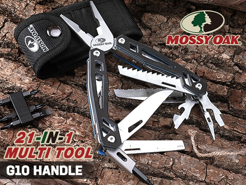 21-in-1 Multi Tool Pocket Knife with Stainless Steel & G10 Handle