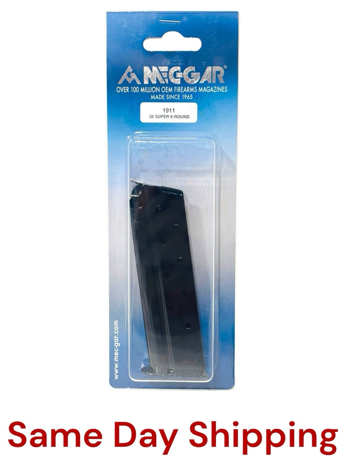 1911 Pistol Magazine .38 Super 9 Round Steel Blued for Firearm
