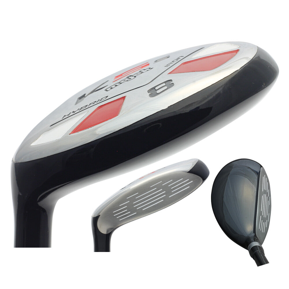 Left Hand Senior Golf Hybrid Club #8 with Arthritic Grip - 37.5 Inches