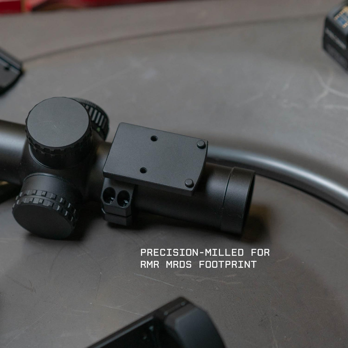 34mm Red Dot Piggyback Mount for Rifle Scopes - Low Profile RMR Footprint