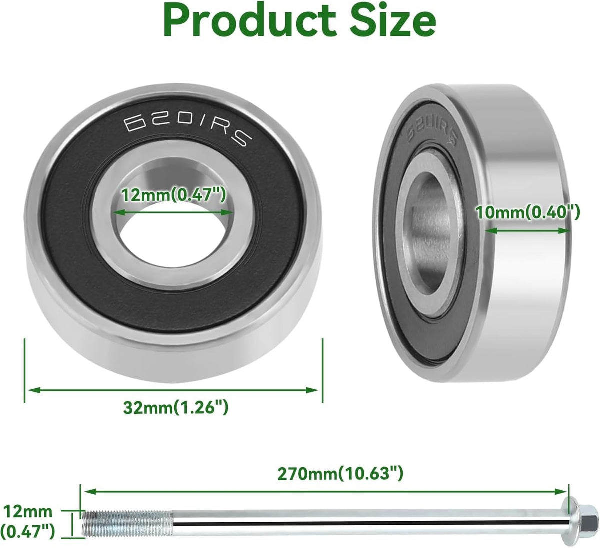 145/70-6 Rear Wheel with Sprocket for Mini Bike CT100U CC100X MBX10 80cc