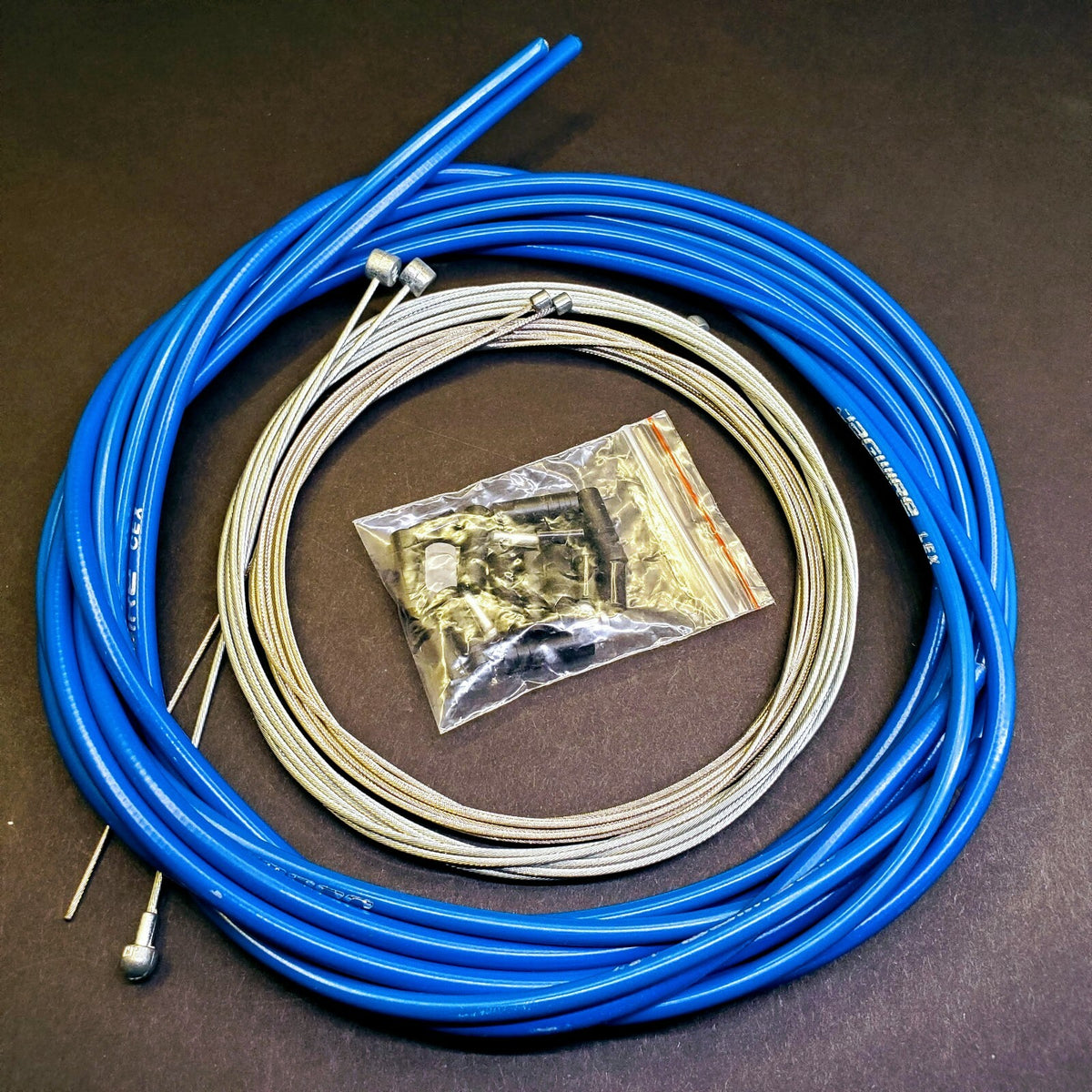 Bicycle Shift and Brake Cable Kit - Universal MTB & Road Bike Cables, Housing, Ferrules