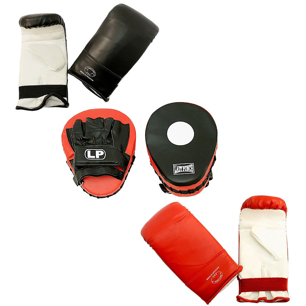 Boxing & MMA Punching Gloves & Focus Mitts Set for Training