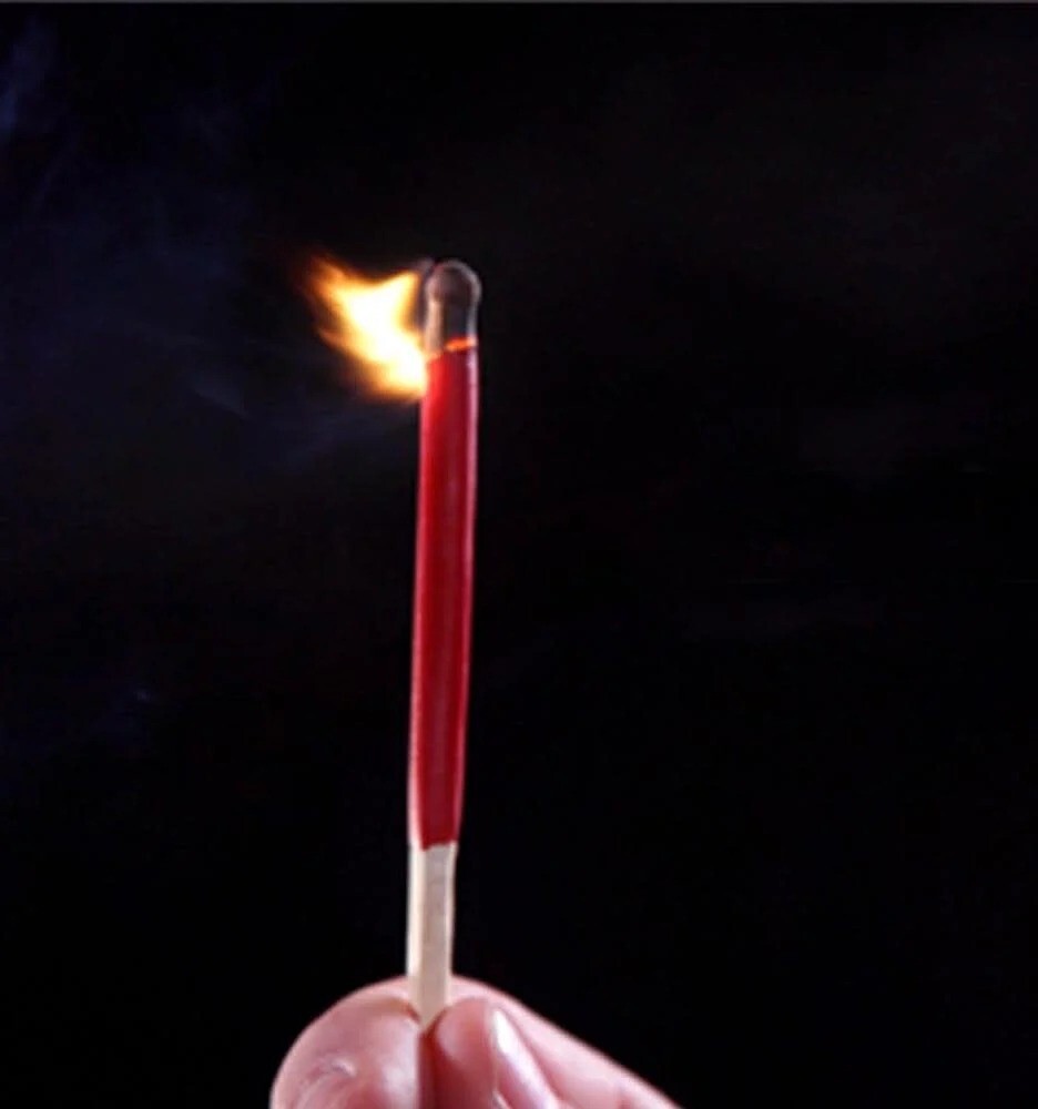 Windproof Waterproof Match Kit with Strike Pads - Reusable Fire Starter for Camping & Survival