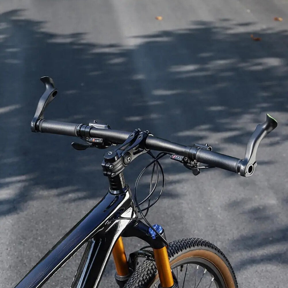 Ergonomic Bicycle Bar Ends for 21.8-22.2mm Handlebars - Lightweight Carbon