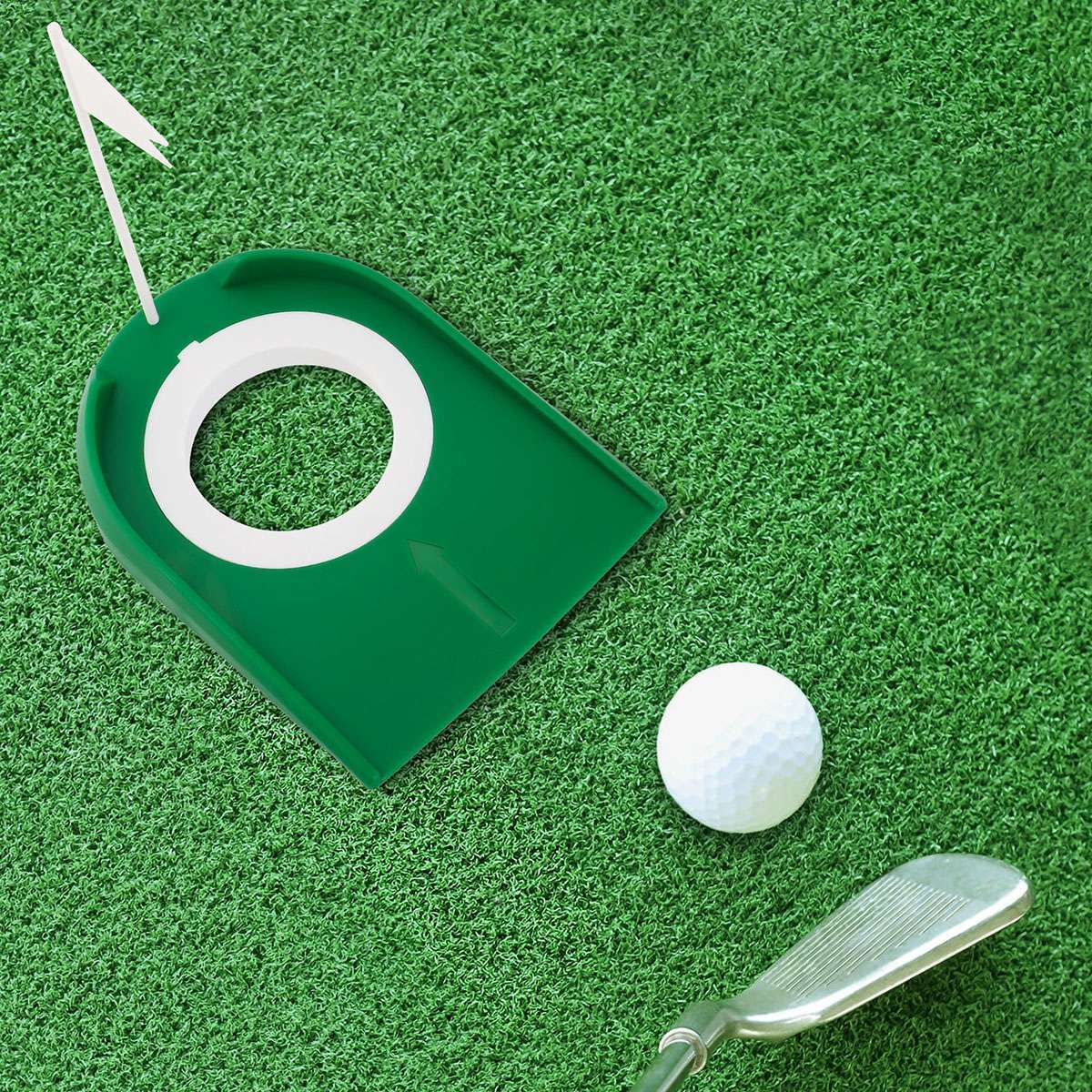 Practice Golf Putting Cup Set - Adjustable Hole & Flag for Indoor & Outdoor Training
