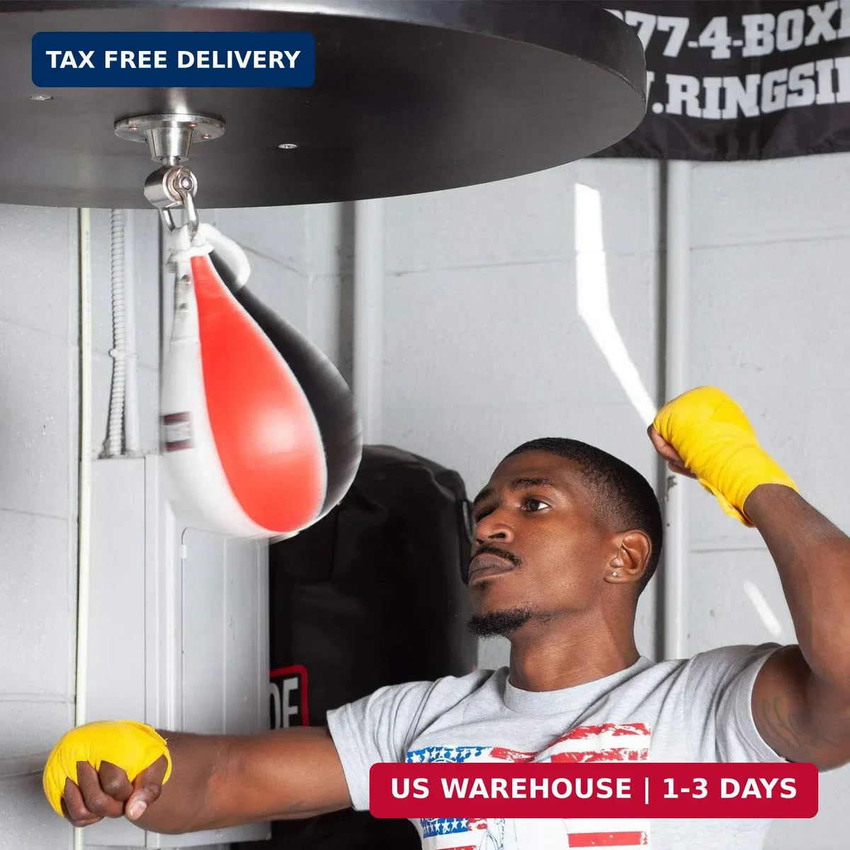 Boxing Speed Bag - Durable Leather Construction with Reinforced Triple-Stitched Seams