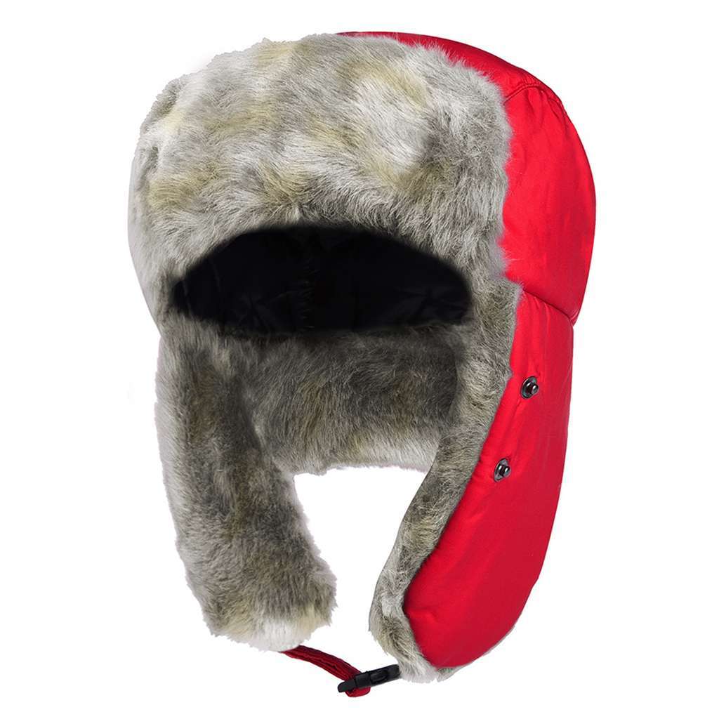 Men's Winter Ear Flap Thermal Hat with Removable Face Mask - Snow Ski Cap