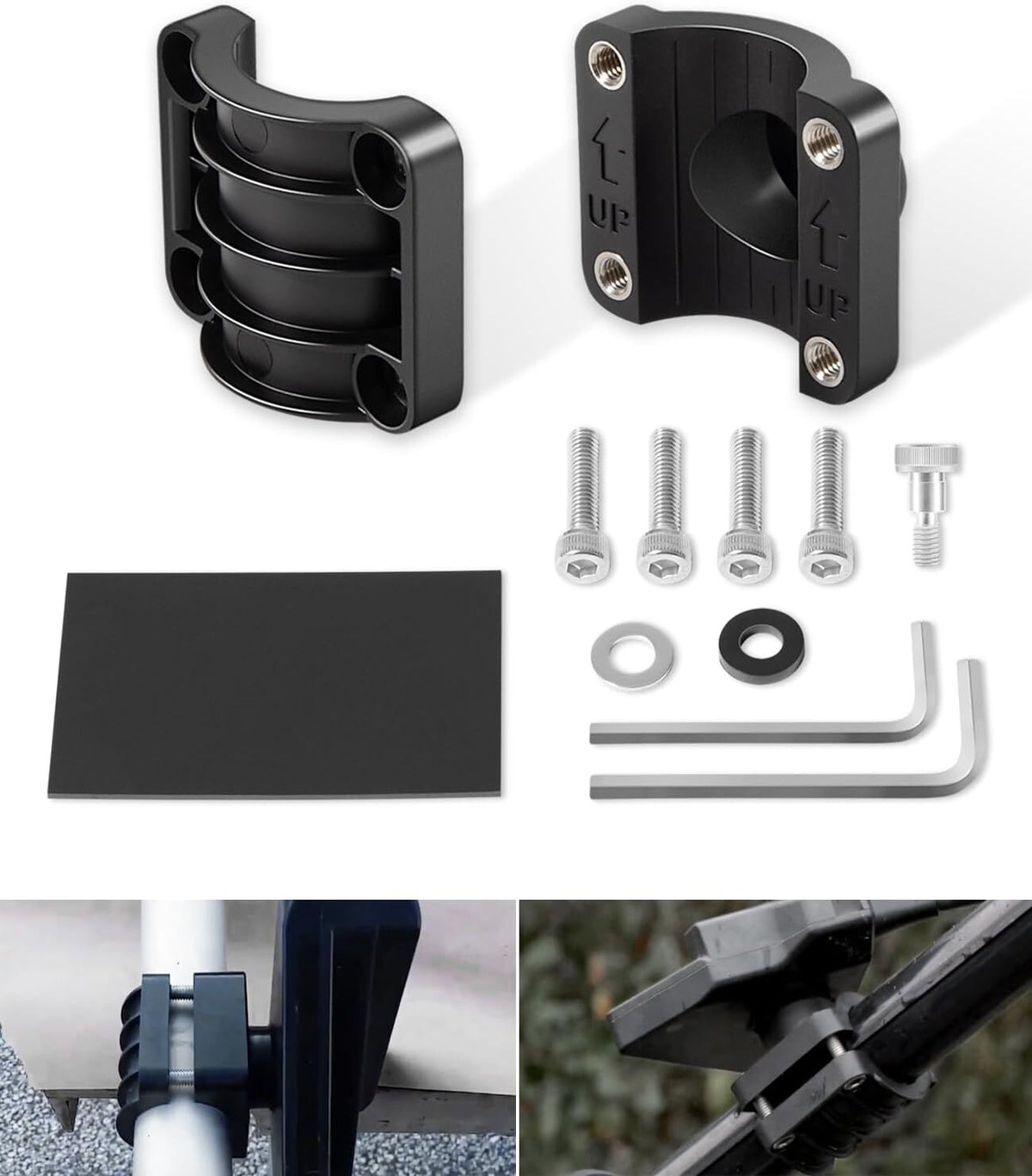 0 Degree Pole Mount for Panoptix LVS32 Transducer - Ice Fishing Marine Accessory