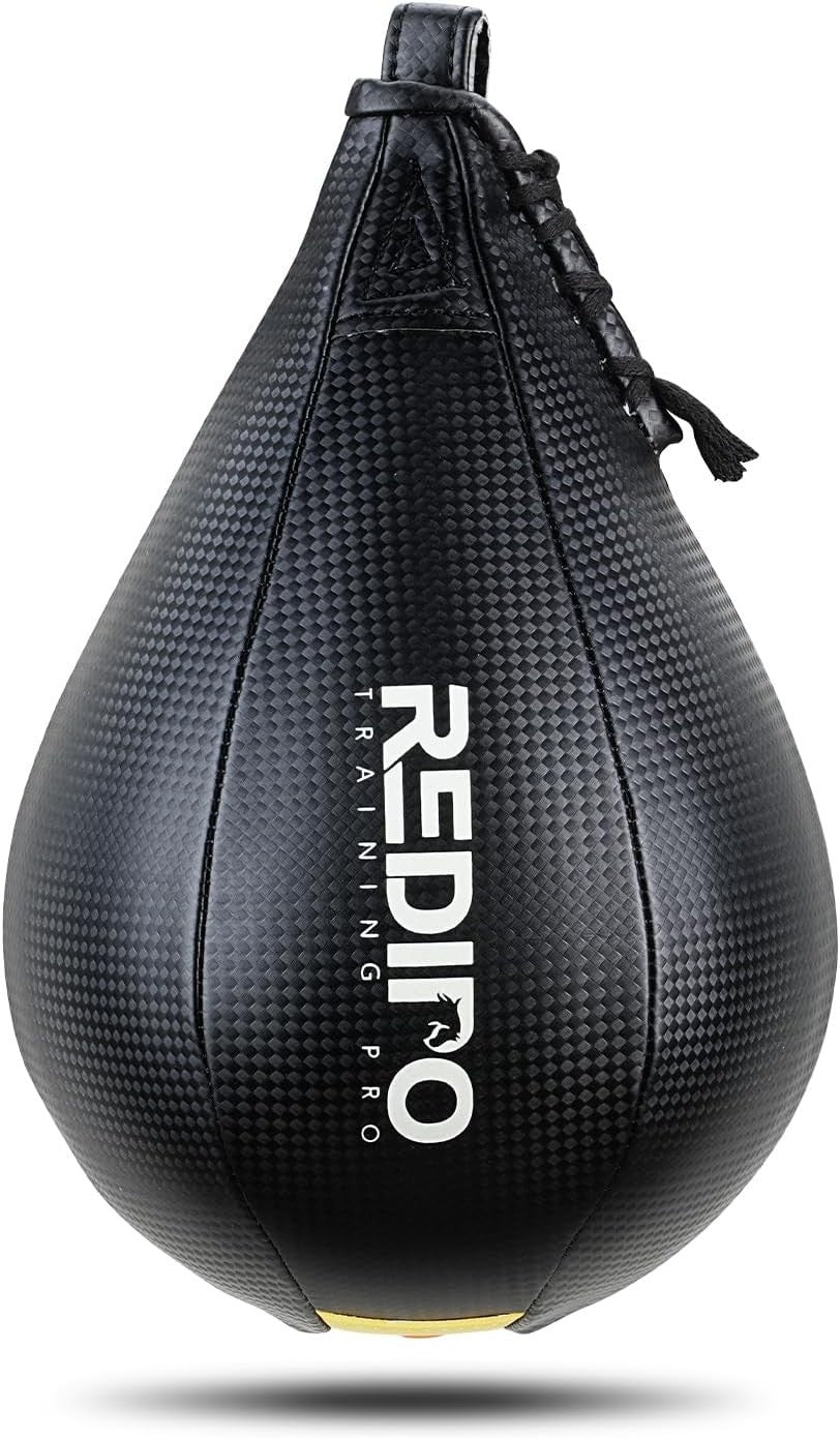 Heavy Duty PU Leather Speed Boxing Bag for Reflex Training - Pear Shape
