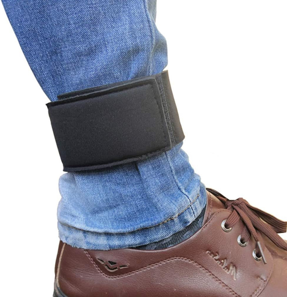Neoprene Ankle Pant Garters for Waders and Fishing Gear - Adjustable Black Leg Straps