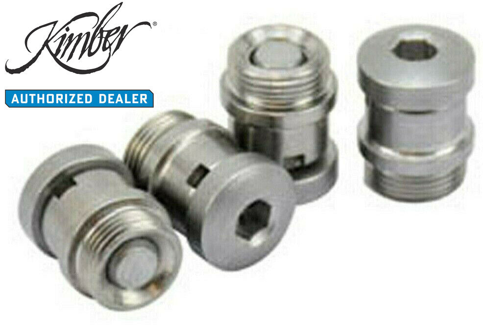 Kimber 1911 Stainless Steel Hex Head Grip Screws & Bushings Set of 4