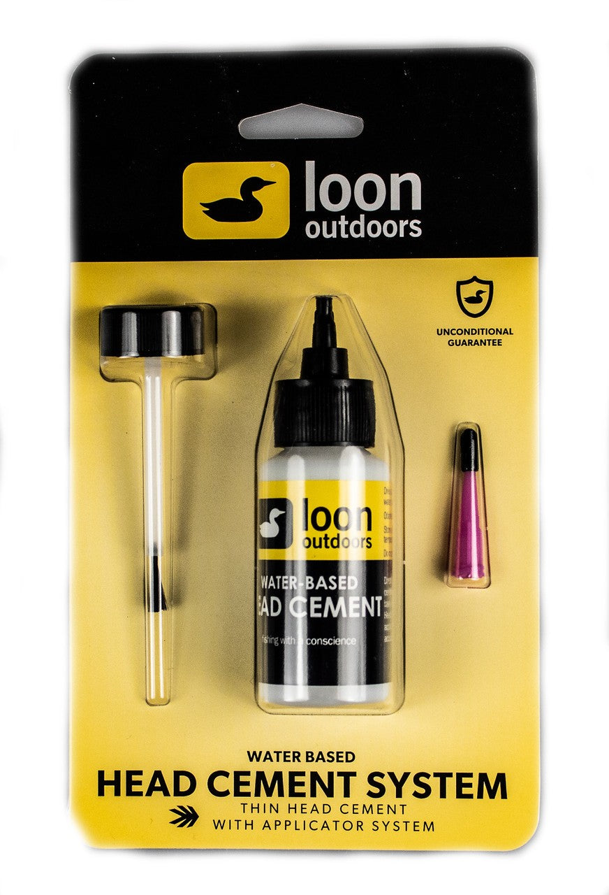 Fly Tying Water-Based Clear Head Cement - Thin, Odorless, Non-Toxic