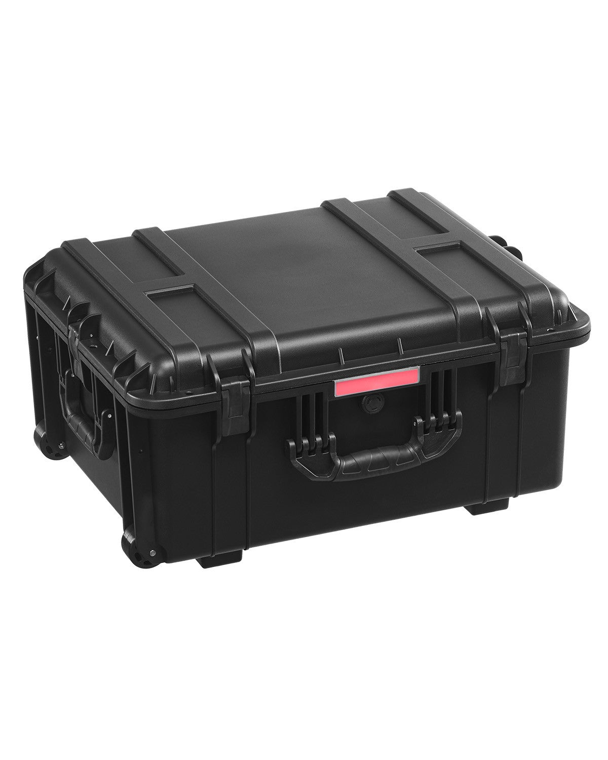Weatherproof Hard Case with Wheels & Retractable Handle 3.5 Cu.ft Black