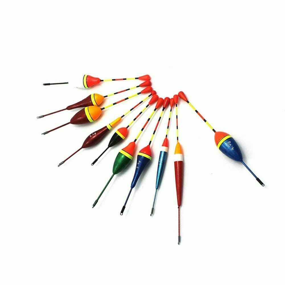 10Pcs Fishing Floats Set - Adjustable Slip Bobbers for Crappie & Freshwater Fishing